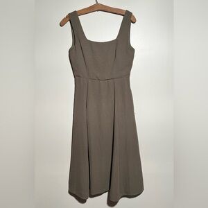 Essue Olive Green Tie Back Dress